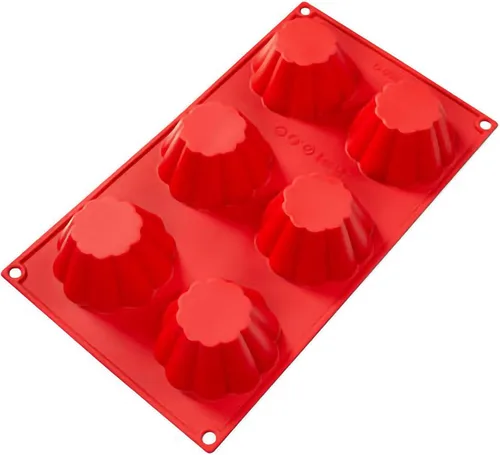 Miniatura 5 de Fat Daddio's SMF-021 - Utensilios de silicona para hornear de 8 cavidades Baba (3.1 oz)