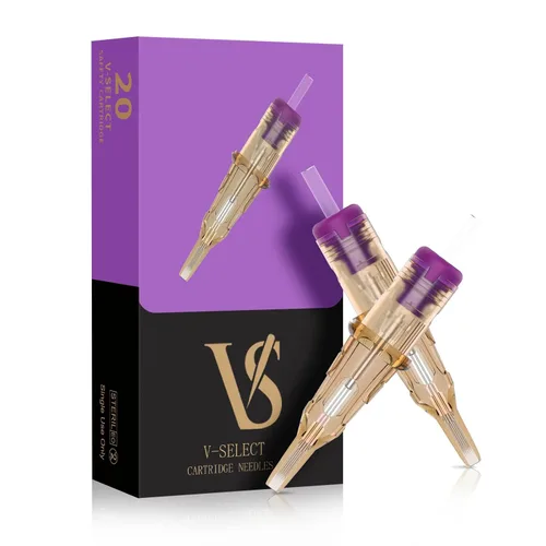 Miniatura 8 de EZ Cartuchos de tatuaje profesionales Agujas Liner 1RL, V Select 1401RL Agujas individuales de maquillaje permanente para cejas Rotary Pen