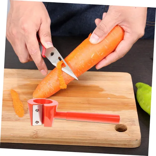 Miniatura 3 de BESTonZON Vegetal Slicer Zanahoria Trituradora Espiral Slicer Frutas Ajustable Vegetales Rallador Zanahoria Espiral Amarillo Cocina Herramientas