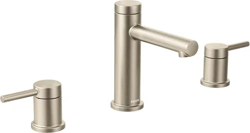 Miniatura 17 de Moen Align Grifo de Baño Moderno Extendido de Dos Manijas y Tres Orificios en Dorado Cepillado Kit de Moldura, Válvula Requerida, T6193BG Oro