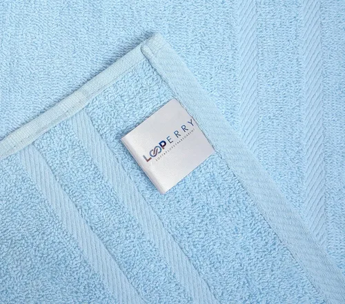 Miniatura 4 de Looperry Juego de 6 toallas de baño pequeñas, 100% algodón, 23 x 46 pulgadas, 15.87 oz/m², ligeras y absorbentes, de secado rápido, para ducha