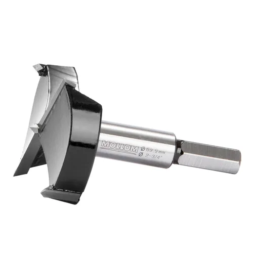 Miniatura 56 de Mollom Broca Forstner de 1/4" (6.3 mm) para carpintería precisa con un grosor de carburo YG8 duradero de 0.063 in, esta herramienta de corte