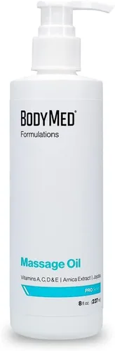 BodyMed Formulations Aceite de masaje, 8 oz. – Sin fragancia, aceite totalmente natural para terapia de masaje – Certificado Leaping Bunny – con