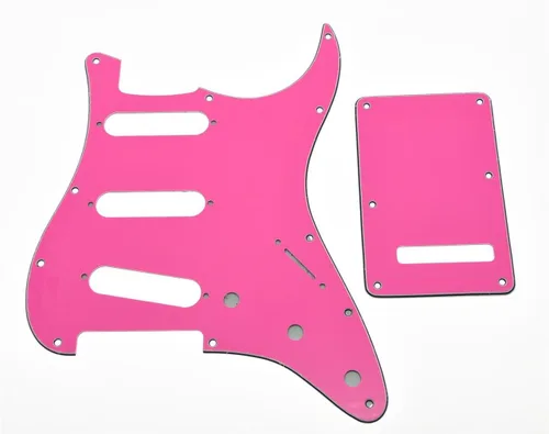 Miniatura 23 de KAISH - Golpeador de 11 agujeros estilo ST/Strat SSS con placa trasera ST y cubierta de trémolo para Stratocaster de EE. UU./México/Strat en perla