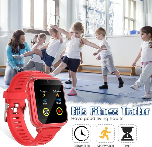 Miniatura 6 de Reloj inteligente Wiszodet para niños - Reloj inteligente para niñas y niños, regalos para niños de 4 a 12 años con 24 juegos, cámara, video
