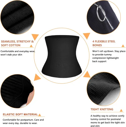 Miniatura 3 de SCARBORO Fajas de cinturón de recuperación de apoyo para la maternidad posparto para mujeres Shaper cuerpo barriga control cintura entrenador