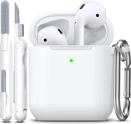 Miniatura 19 de Funda para AirPods con llavero, protección completa, de silicona, accesorios para AirPods, funda para hombres, mujeres y adolescentes, con estuche