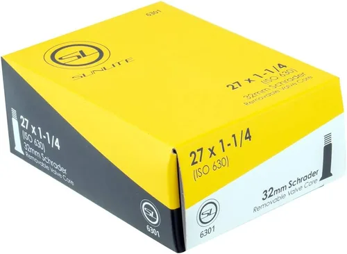Miniatura 33 de Sunlite Tubos de válvula Schrader Standad, varios tamaños Negro
