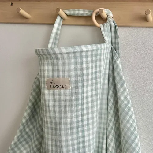Miniatura 7 de TISU - Funda de lactancia para lactancia materna y bombeo Funda de cochecito de asiento de automóvil multiusos Algodón de muselina suave Rubor