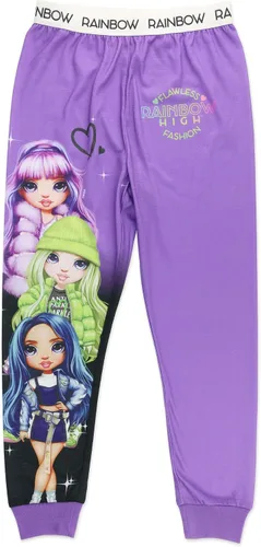 Miniatura 2 de Rainbow High Conjunto de pijama de 2 piezas para niña con pantalón y camisa color rosa talla 45 a 1012
