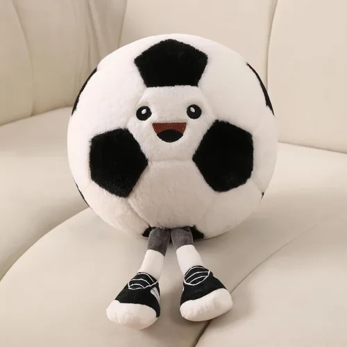 Miniatura 8 de Divertida almohada de felpa de baloncesto con patas – Lindo juguete de animal de peluche para niños y niñas, regalo de almohada decorativa