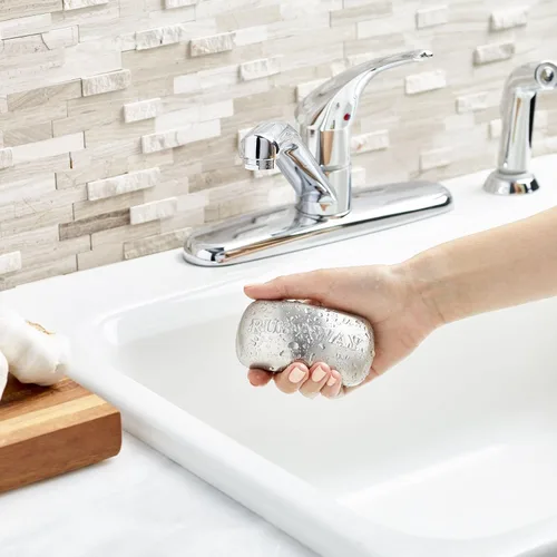 Miniatura 6 de Amco Rub-a-Way Barra - Absorbedor de olores de acero inoxidable (4 x 2.25 pulgadas), apto para lavavajillas, esencial para cocina y exteriores