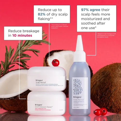Miniatura 6 de Briogeo Healthy Hair Delights - Kit de regalo para reparación del cuero cabelludo + cabello, máscara de acondicionamiento profundo, exfoliante