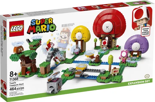 Miniatura 4 de LEGO Super Mario Toad's Treasure Hunt Juego de expansión 71368 Kit de construcción; juguete para que los niños impulsen sus aventuras de Super Mario