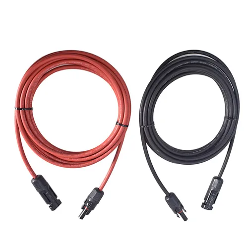 Miniatura 11 de WFLNHB Cable de extensión de panel solar de calibre 12 AWG negro + rojo de 20 pies con conector hembra y macho conector solar
