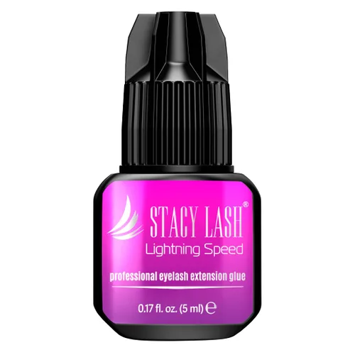 Pegamento para extensiones de pestañas Stacy Lash velocidad relámpago 5ml / 0.17 fl.oz / tiempo de secado de 0.3 segundos / retención de 6-8 semanas