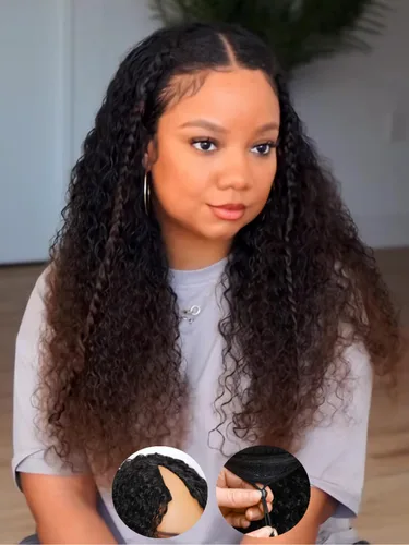 Miniatura 20 de Julia Hair Pre Everything - Pelucas de cabello humano con encaje frontal HD de 13x4, sin pegamento, pre despuntadas, pre cortadas, balayage