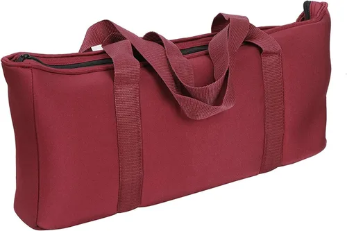 HNDTEK American Mah Jongg, Western Mah Jong Set Bolsa de transporte suave con 2 bastidores combinados y soporte para azulejos (bandejas) Envoltura