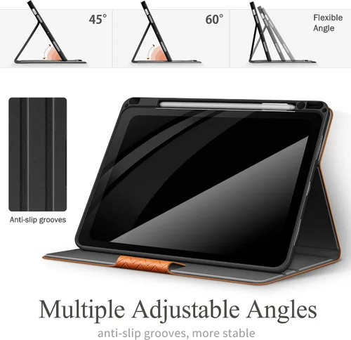 Miniatura 9 de auaua Funda para iPad Air de 11 pulgadas M3/M2 (2025/2024), iPad Air de 5ª/4ª generación (2022/2020) con soporte para lápices, apagado y encendido
