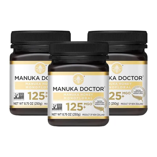 Miniatura 12 de Manuka Doctor - Monofloral de miel de manuka MGO 125+, miel de Nueva Zelanda 100% pura. Certificado. Garantizado. Crudo. Sin OMG (8.75 oz)