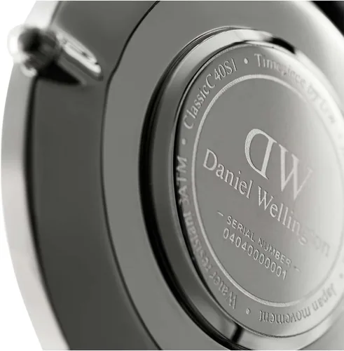 Miniatura 32 de Daniel Wellington Reloj clásico para hombre - Caja de 1.417 in - 1.575 in, movimiento de cuarzo japonés, correa de cuero, resistente al agua, reloj