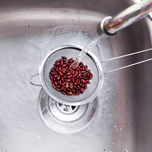 Miniatura 3 de HIC Kitchen Colador de malla doble fina, acero inoxidable 18/8, juego de 2, incluye colador de 5 y 7 pulgadas