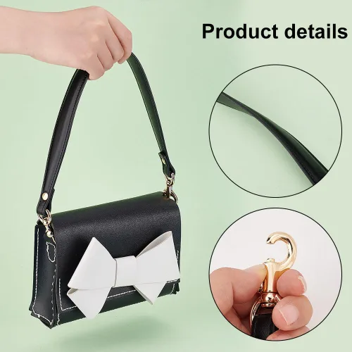 Miniatura 3 de PH PandaHall Genuine Leather Purse Strap, Handbag Strap Bag Strap with Buckle for Handbag Briefcase Wallet DIY Handbag Making