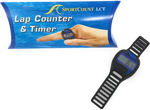Miniatura 6 de Sportcount Contador de vueltas y temporizador - Temporizador de vueltas impermeable para natación, ciclismo, carrera y triatletas - Rastrea