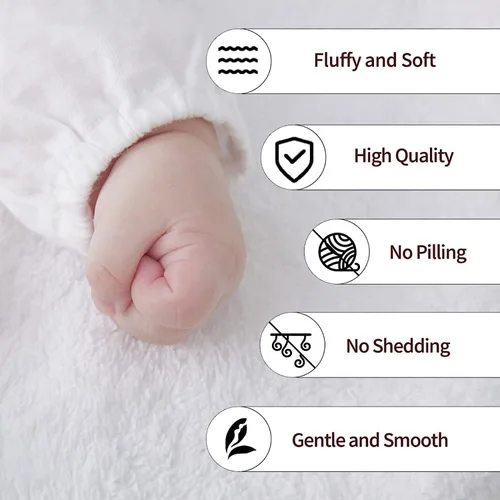 Miniatura 7 de Envío desde Estados Unidos: mantas de bebé personalizadas con nombre, mantas personalizadas con nombre para niños, forro polar de felpa súper suave