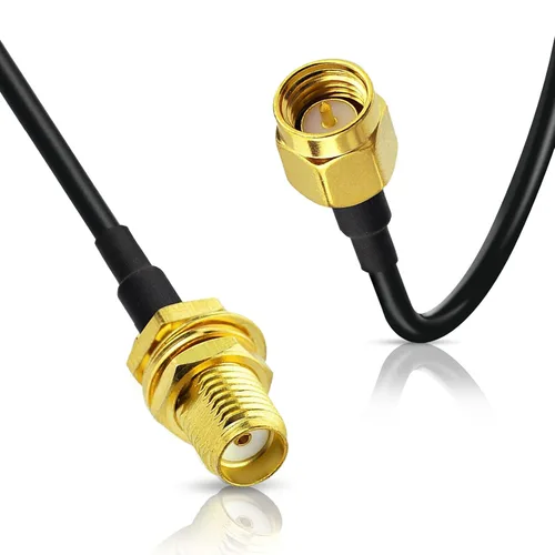 Miniatura 6 de BINGFU Cable de extensión de antena SMA macho a SMA hembra RG174 de 3.3 ft, 3 pies, paquete de 2 unidades compatible con 4G LTE Router Gateway Modem