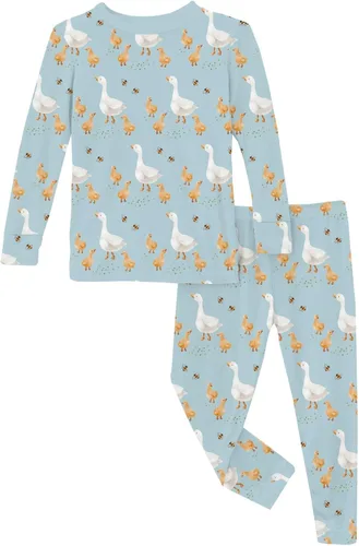 Miniatura 123 de KicKee Pants Conjunto de pijama de manga larga con estampado de piezas