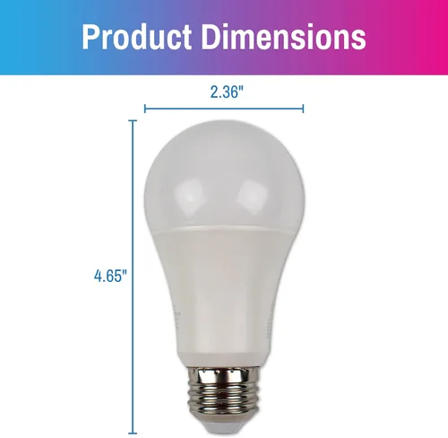 Miniatura 8 de CLEANLIFE Bombilla LED Smart Gen 2 A19 – RGB + bombilla inteligente blanca sintonizable con WiFi y control de luz Bluetooth – Controlada por