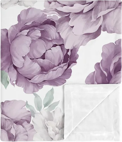 Miniatura 11 de Sweet Jojo Designs Manta suave para bebé (rosa/gris bohemio floral) para niñas, bebés, recién nacidos, niños pequeños, 30 x 36 pulgadas, manta