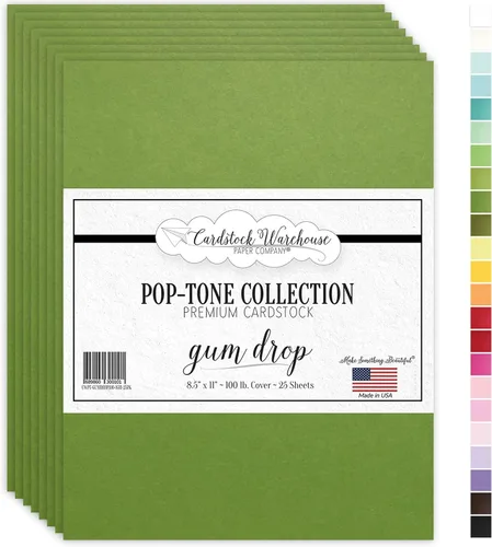 Miniatura 12 de Cardstock Warehouse Pop Tone Banana Split Yellow - 8.5 x 11 pulgadas - 100 libras / 270 GSM - Papel de cartulina mate premium - 25 hojas Rosa