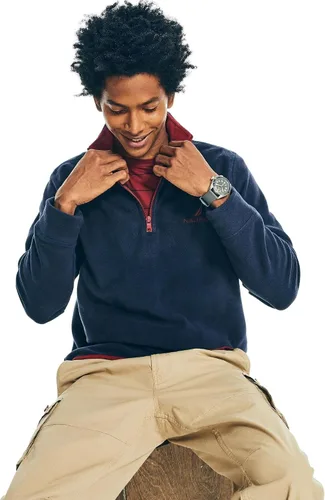 Miniatura 3 de Nautica Sudadera de forro polar con cremallera de 14 para hombre