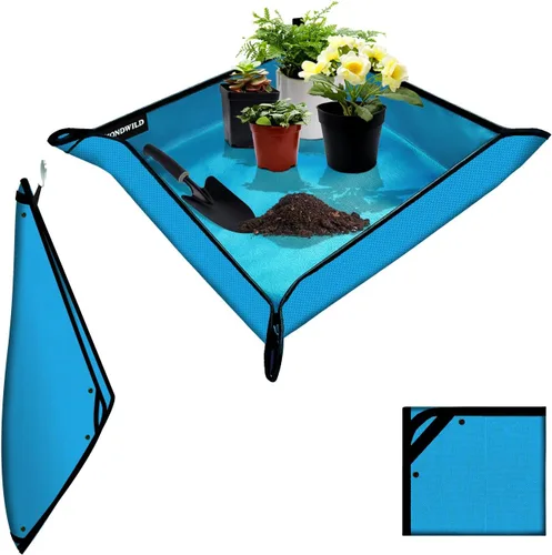 Miniatura 30 de Tapete grande de trasplante de plantas, tapete grueso impermeable para macetas, tapete de jardinería para suculentas, tapete portátil