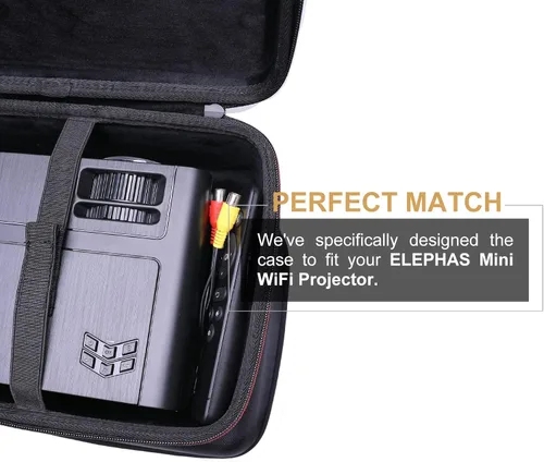 Miniatura 5 de LTGEM - Funda para proyector compatible con Aurzen EAZZE D1 / ELEPHAS BL128 Mini proyector 2025/2024 actualizado y la mayoría de mini proyectores