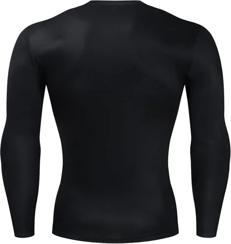 Miniatura 2 de GYM GALA Camiseta de compresión de manga larga con estampado 3D de superhéroe para hombre