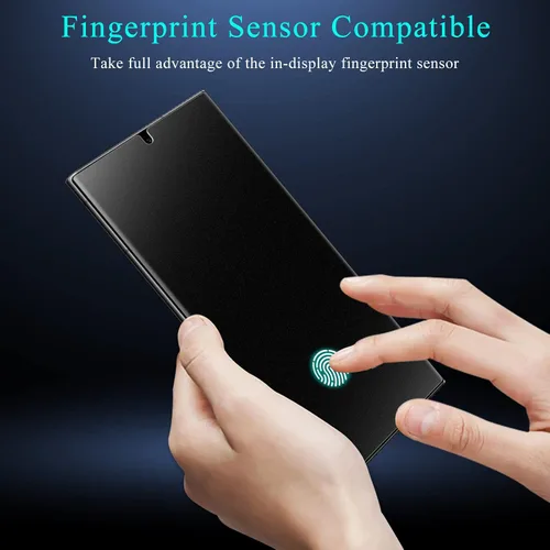 Miniatura 3 de LYWHL [Paquete de 2+2 para Samsung S22 Ultra Protector de Pantalla de Privacidad Mate [Compatible con Identificación de Huellas Dactilares]