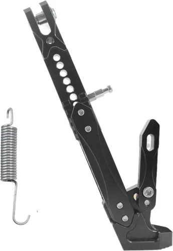 Miniatura 12 de Caballete de motocicleta universal ajustable con soporte lateral para pie, caballete de estacionamiento para motocicleta eléctrica, soporte lateral