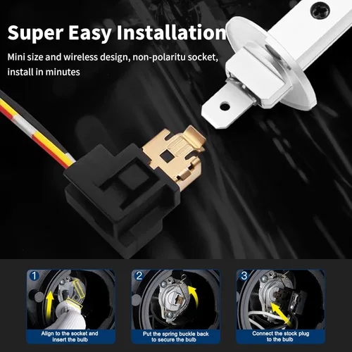 Miniatura 4 de rimthin Bombillas H1, 6000 K blanco frío, bombillas antiniebla superbrillantes, fácil instalación, paquete de 2