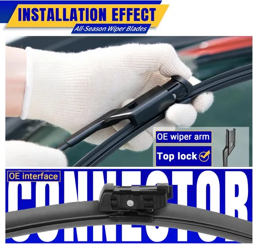 Miniatura 3 de 3 limpiaparabrisas de repuesto para Volkswagen Vw Tiguan 2018-2021 2022, escobillas limpiaparabrisas de repuesto de equipo original - 25"/22"/15