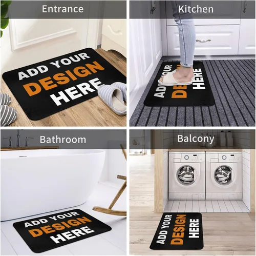 Miniatura 6 de Tapete personalizado para puerta delantera, divertido tapete de entrada para interiores y exteriores, tapete de entrada para el hogar, oficina