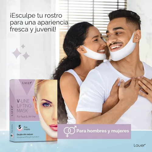 Miniatura 6 de Línea de mascarilla de contorno en forma de V que forma la correa de elevación de la correa de elevación de la línea de la mandíbula de la línea