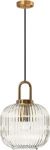 Miniatura 10 de Brikey Lámpara colgante de vidrio blanco con base dorada de latón, lámpara colgante de techo blanca para mesita de noche, mesa de comedor, isla