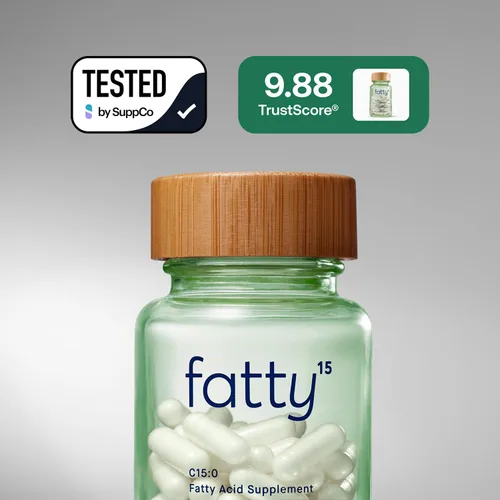 Miniatura 8 de Fatty15 C15:0 Suplemento para el envejecimiento saludable de ácido pentadecanoico – 3 meses de suministro – 3 veces los beneficios celulares