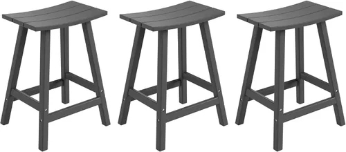Miniatura 55 de WestinTrends Malibu - Juego de 2 taburetes para sillín para exteriores/patio, 24 alturas, color rojo