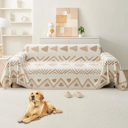 Miniatura 13 de HAOMAIJIA Funda de sofá antideslizante para sofá de 2 cojines, fundas de sofá seccionales lavables para perros y mascotas, protector de muebles
