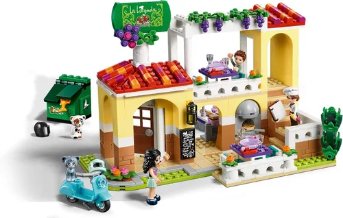 Miniatura 6 de LEGO Friends Heartlake City Restaurant 41379 - Juego de restaurante con mini muñecas y scooter de juguete para juego de simulación, kit