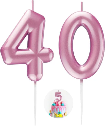 Miniatura 192 de Velas número 2 arcoíris con número 3D de feliz cumpleaños para decoración de fiesta de pastel de cumpleaños, suministros de celebración